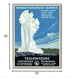 36" x 48" Yellowstone National Park c1938 Vintage Travel Poster Wall Art - Homeroots - Flyclothing LLC