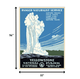 11" x 14" Yellowstone National Park c1938 Vintage Travel Poster Wall Art - Homeroots - Flyclothing LLC