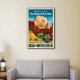 Zion National Utah Unframed Print Wall Art - Homeroots - Flyclothing LLC