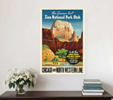 Zion National Utah Unframed Print Wall Art - Homeroots - Flyclothing LLC