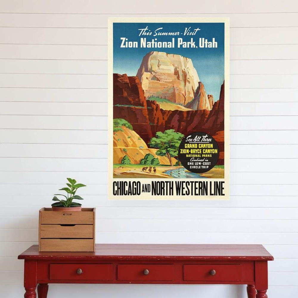 Zion National Utah Unframed Print Wall Art - Homeroots - Flyclothing LLC