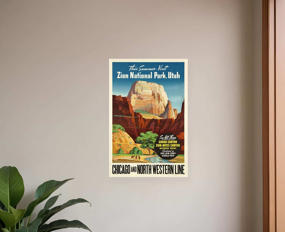 Zion National Utah Unframed Print Wall Art - Homeroots - Flyclothing LLC