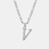 Titanium Steel Letter Pendant Necklace - Trendsi - Flyclothing LLC