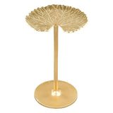 22" Gold Aluminum End Table - Homeroots - Flyclothing LLC