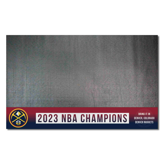 Denver Nuggets 2023 NBA Finals Champions Vinyl Grill Mat - 26in. x 42in. - Denver Nuggets - Flyclothing LLC