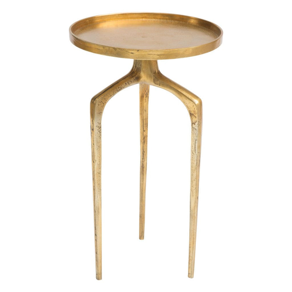 Set Of Two 13" Gold Nested Tables - Homeroots - Flyclothing LLC