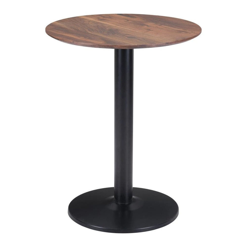 24" Black And Brown Round End Table - Homeroots - Flyclothing LLC