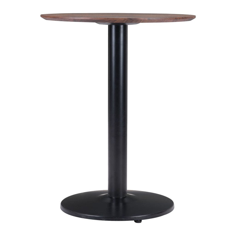 24" Black And Brown Round End Table - Homeroots - Flyclothing LLC