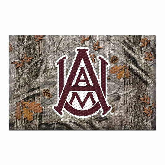 Alabama A&M Bulldogs Rubber Scraper Door Mat Camo - Alabama A&M - Flyclothing LLC