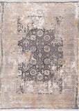5' X 7' Gray and Ivory Oriental Non Skid Area Rug - Homeroots - Flyclothing LLC