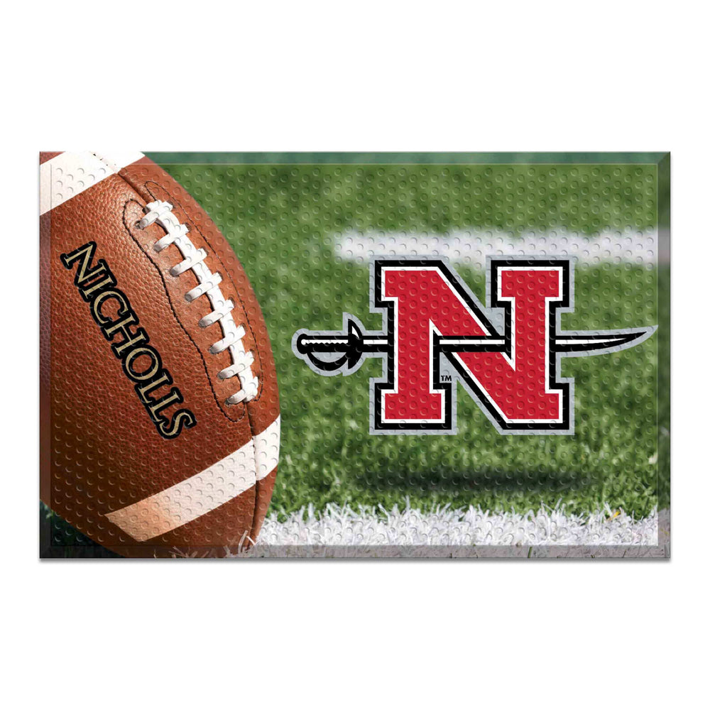 Nicholls State Colonels Rubber Scraper Door Mat - Nicholls State - Flyclothing LLC