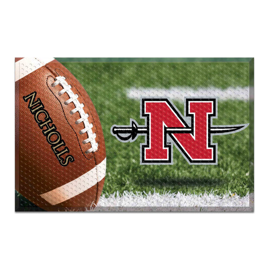 Nicholls State Colonels Rubber Scraper Door Mat - Nicholls State - Flyclothing LLC