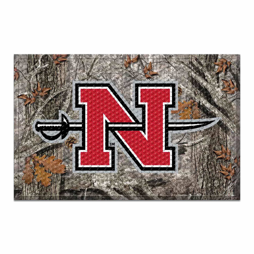 Nicholls State Colonels Rubber Scraper Door Mat Camo - Nicholls State - Flyclothing LLC