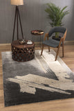 8' X 10' Gray Abstract Power Loom Area Rug - Homeroots - Flyclothing LLC