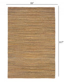 8' X 10' Brown Braided Jute Area Rug - Homeroots - Flyclothing LLC