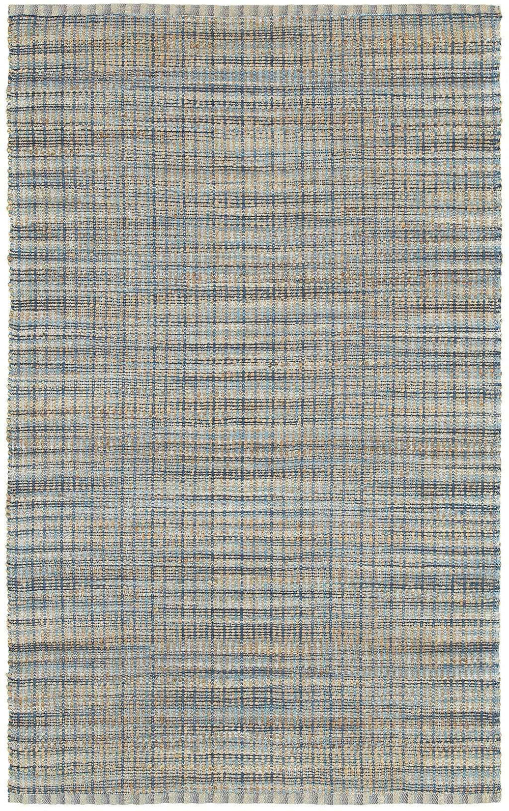 5' X 8' Blue and Ivory Hand Woven Area Rug - Homeroots - Flyclothing LLC