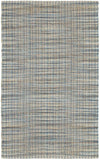 5' X 8' Blue and Ivory Hand Woven Area Rug - Homeroots - Flyclothing LLC