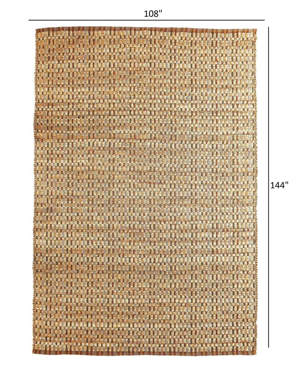 9' X 12' Tan Classic Interwoven Area Rug - Homeroots - Flyclothing LLC