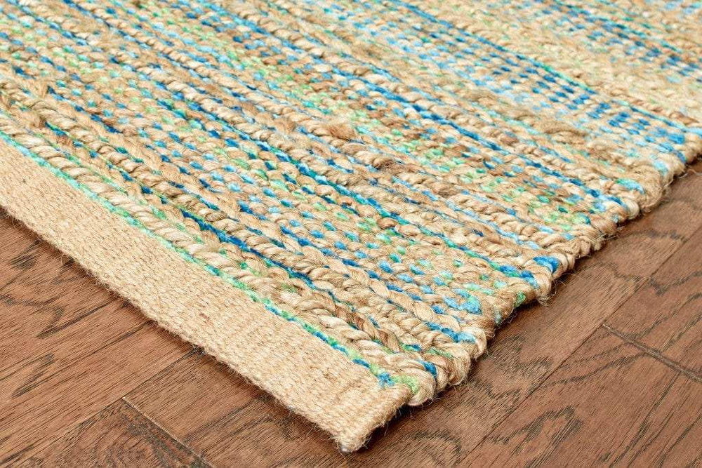 8' X 10' Multitoned Braided Jute Area Rug - Homeroots - Flyclothing LLC