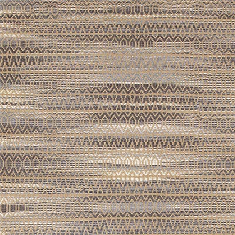 8' X 10' Gray and Tan Striated Runner Rug - Homeroots - Flyclothing LLC
