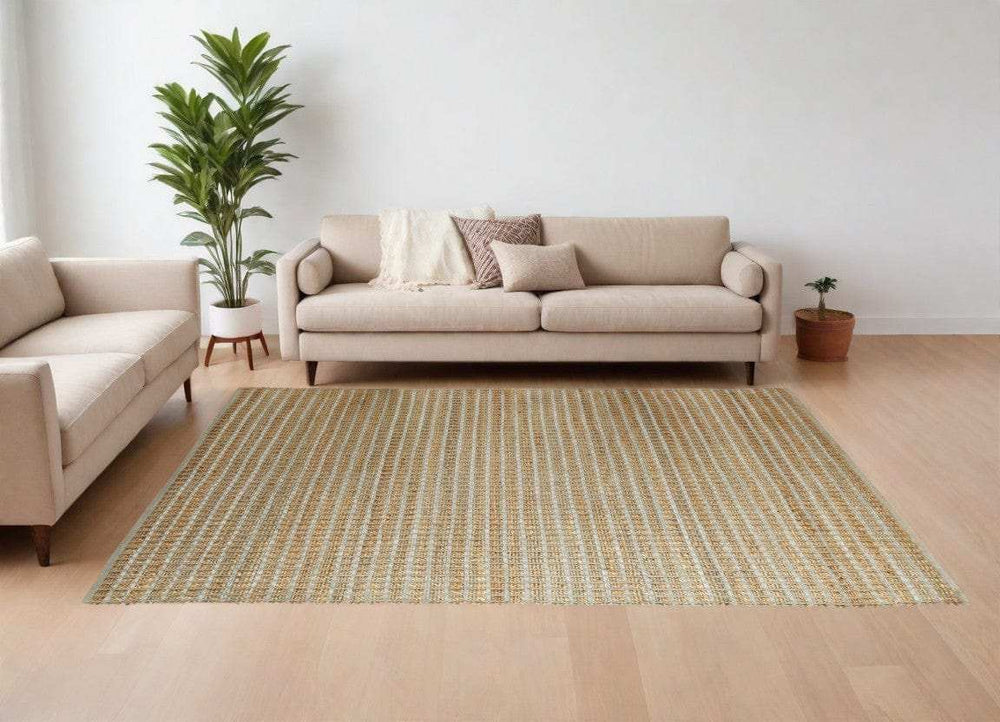 9' X 12' Gray Grid Farmhouse Area Rug - Homeroots - Flyclothing LLC