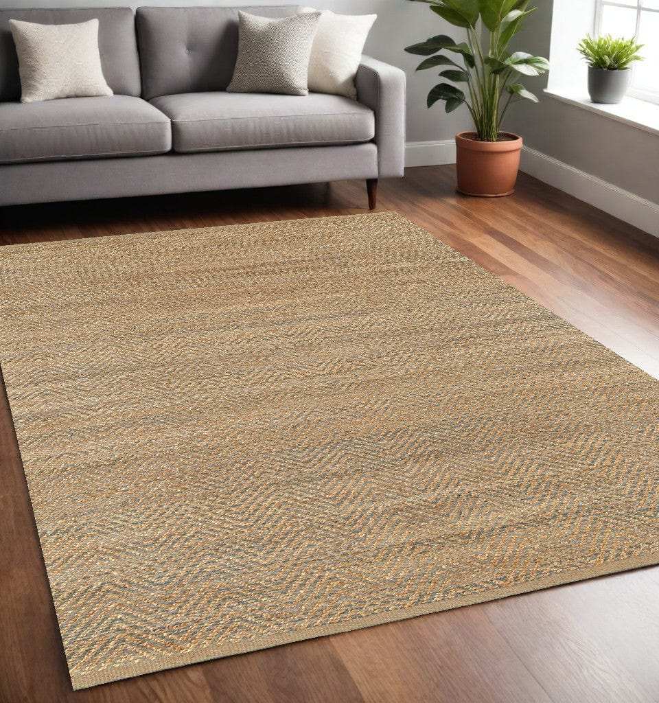 5' X 8' Natural Hand Woven Area Rug - Homeroots - Flyclothing LLC