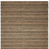 9' X 13' Tan and Black Intricate Striped Area Rug - Homeroots - Flyclothing LLC