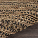 9' X 13' Tan and Black Intricate Striped Area Rug - Homeroots - Flyclothing LLC