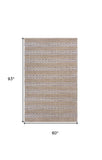 5' X 8' Natural Hand Woven Area Rug - Homeroots - Flyclothing LLC