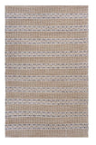9' X 12' Tan and Gray Detailed Stripes Area Rug - Homeroots - Flyclothing LLC
