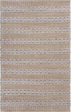 9' X 12' Tan and Gray Detailed Stripes Area Rug - Homeroots - Flyclothing LLC