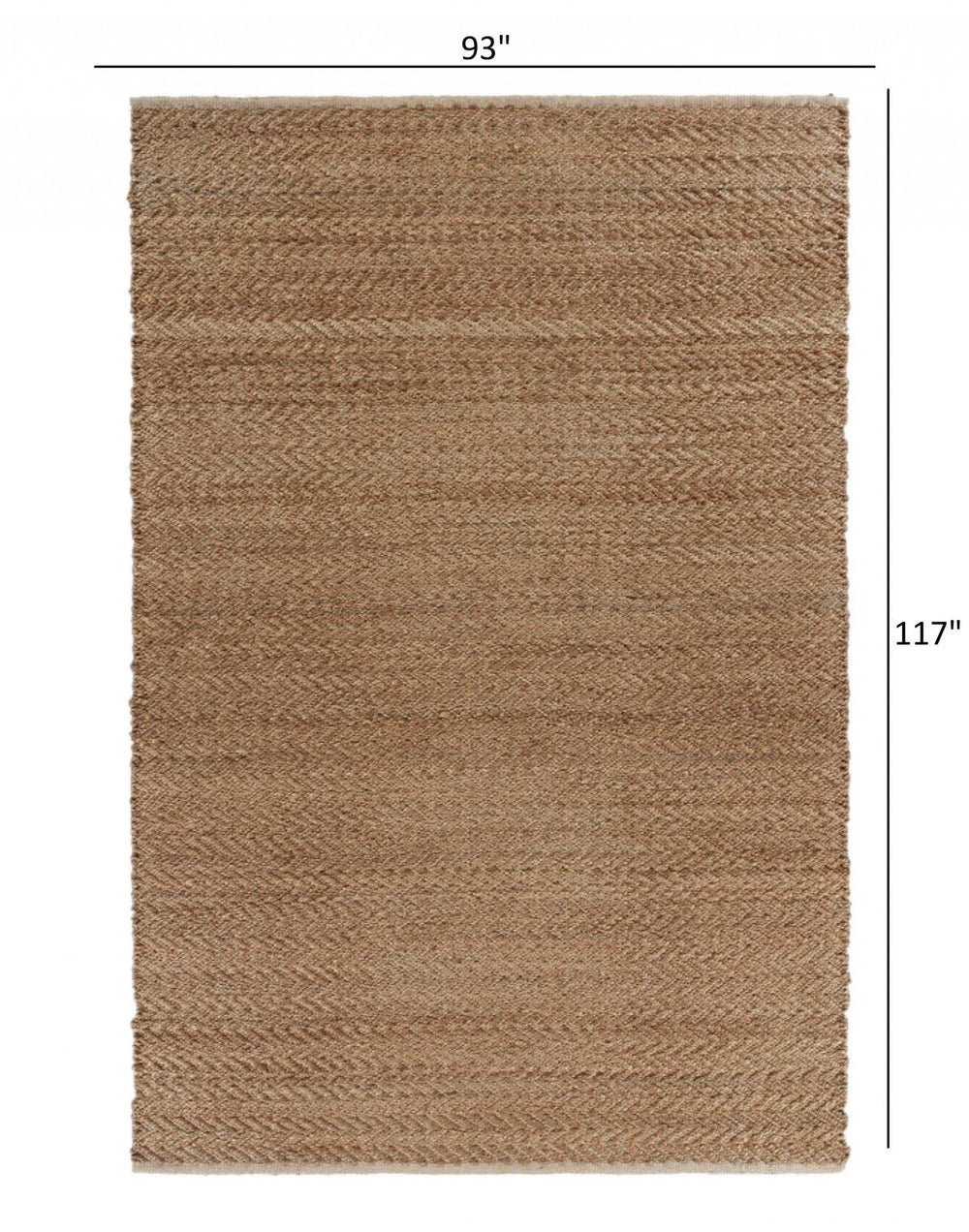 8' X 10' Natural Hand Woven Area Rug - Homeroots - Flyclothing LLC