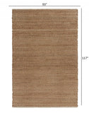 8' X 10' Natural Hand Woven Area Rug - Homeroots - Flyclothing LLC