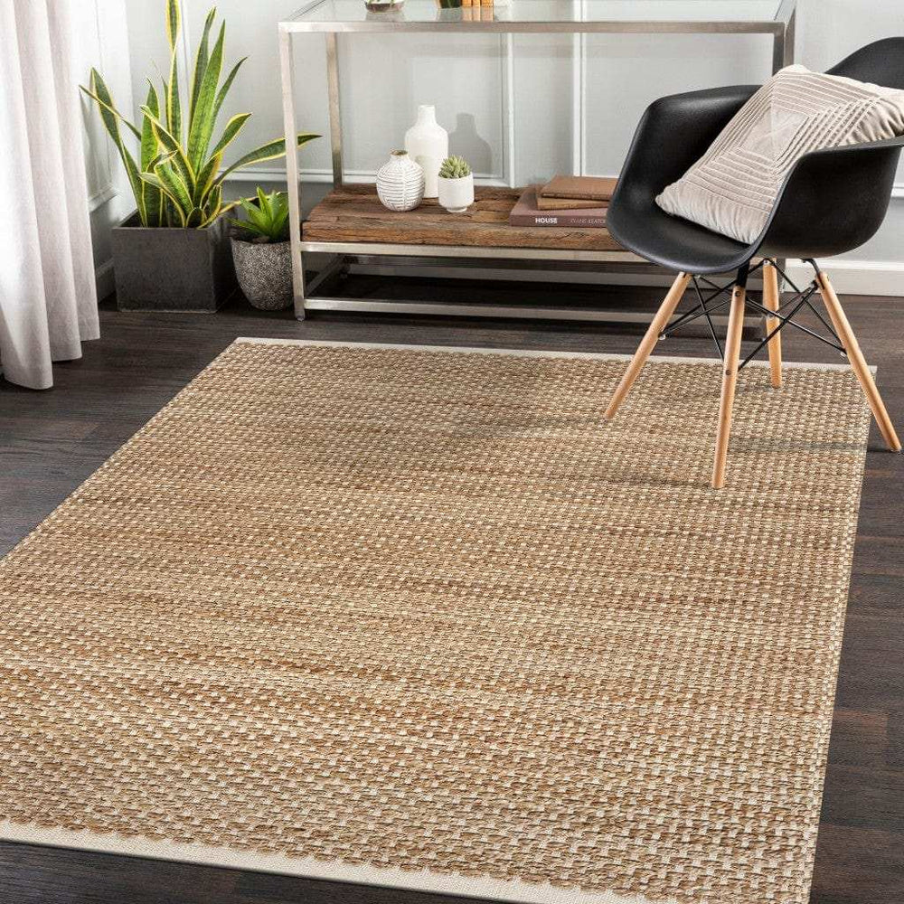 9' X 12' Tan Hand Loomed Area Rug - Homeroots - Flyclothing LLC