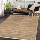 9' X 12' Tan Hand Loomed Area Rug - Homeroots - Flyclothing LLC