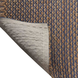 9' X 12' Tan and Blue Detailed Lattice Area Rug - Homeroots - Flyclothing LLC