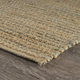 5' X 8' Tan and Blue Undertone Striated Area Rug - Homeroots - Flyclothing LLC