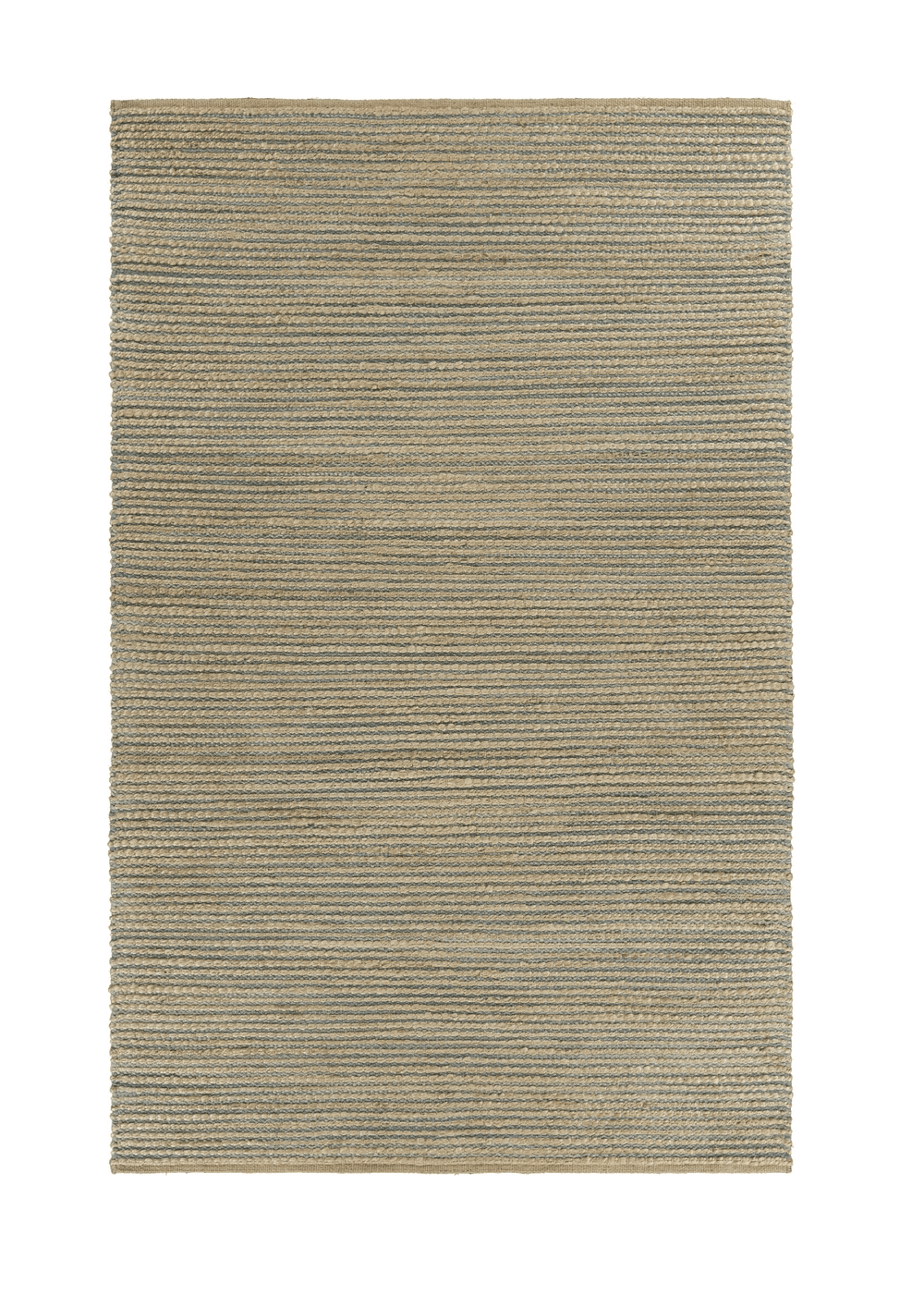 5' X 8' Tan and Blue Undertone Striated Area Rug - Homeroots - Flyclothing LLC
