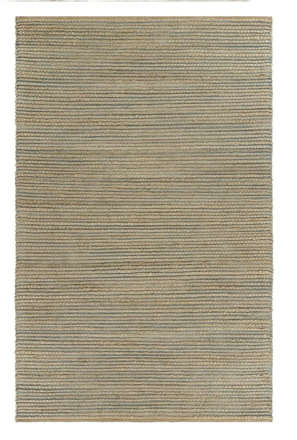9' X 12' Tan and Blue Undertone Striated Area Rug - Homeroots - Flyclothing LLC
