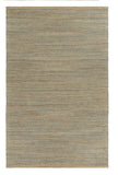9' X 12' Tan and Blue Undertone Striated Area Rug - Homeroots - Flyclothing LLC