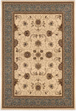 5' X 8' Blue and Ivory Oriental Power Loom Area Rug - Homeroots - Flyclothing LLC