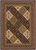 7' X 9' Red and Beige Oriental Power Loom Area Rug - Homeroots - Flyclothing LLC