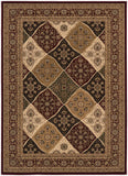 8' X 11' Red and Beige Oriental Power Loom Area Rug - Homeroots - Flyclothing LLC