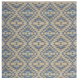 3' x 5' Blue Decorative Lattice Area Rug - Homeroots - Flyclothing LLC
