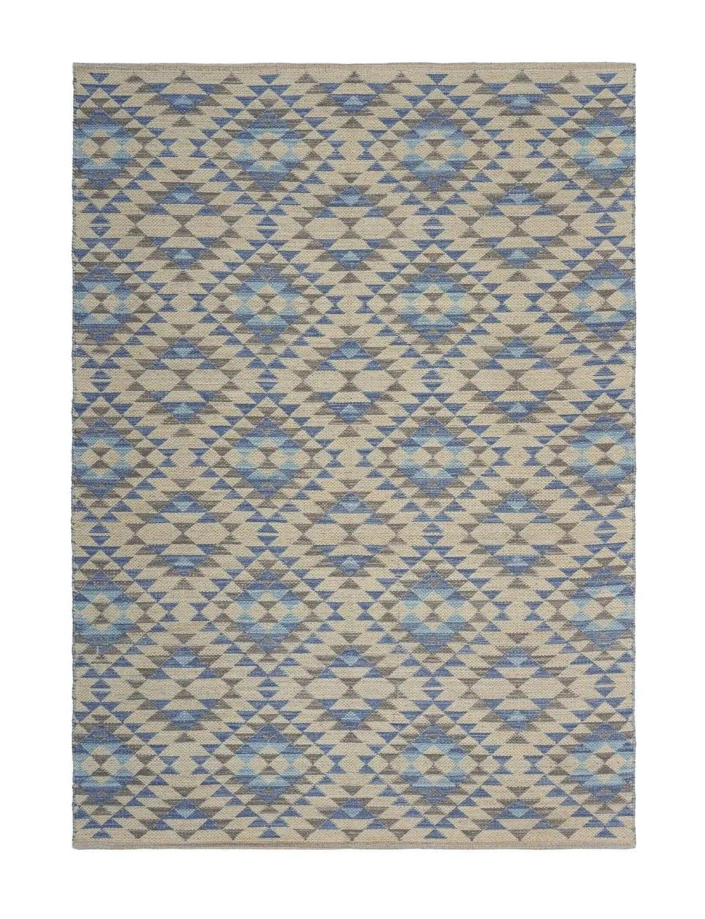3' x 5' Blue Decorative Lattice Area Rug - Homeroots - Flyclothing LLC