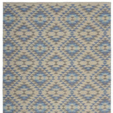 5' X 7' Blue Decorative Lattice Area Rug - Homeroots - Flyclothing LLC