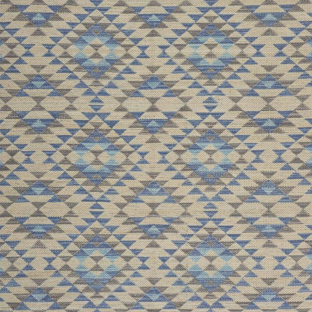 5' X 7' Blue Decorative Lattice Area Rug - Homeroots - Flyclothing LLC