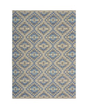 3' x 4' Blue Decorative Lattice Area Rug - Homeroots - Flyclothing LLC