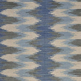 3' x 4' Blue and Cream Ikat Pattern Area Rug - Homeroots - Flyclothing LLC