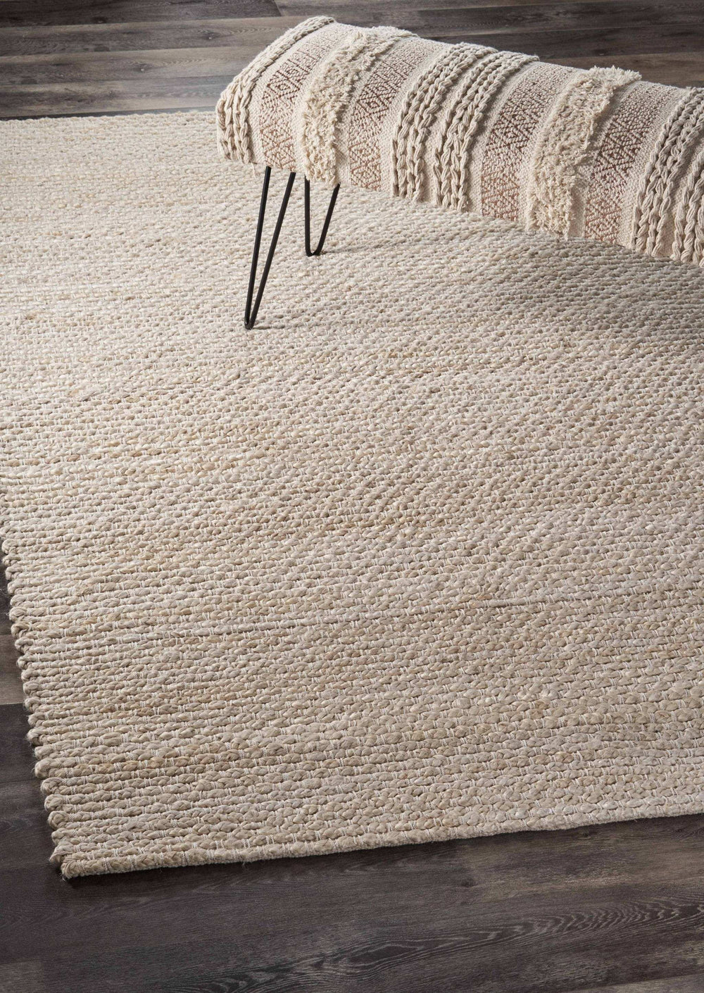 5' X 8' Natural Bleached Contemporary Area Rug - Homeroots - Flyclothing LLC